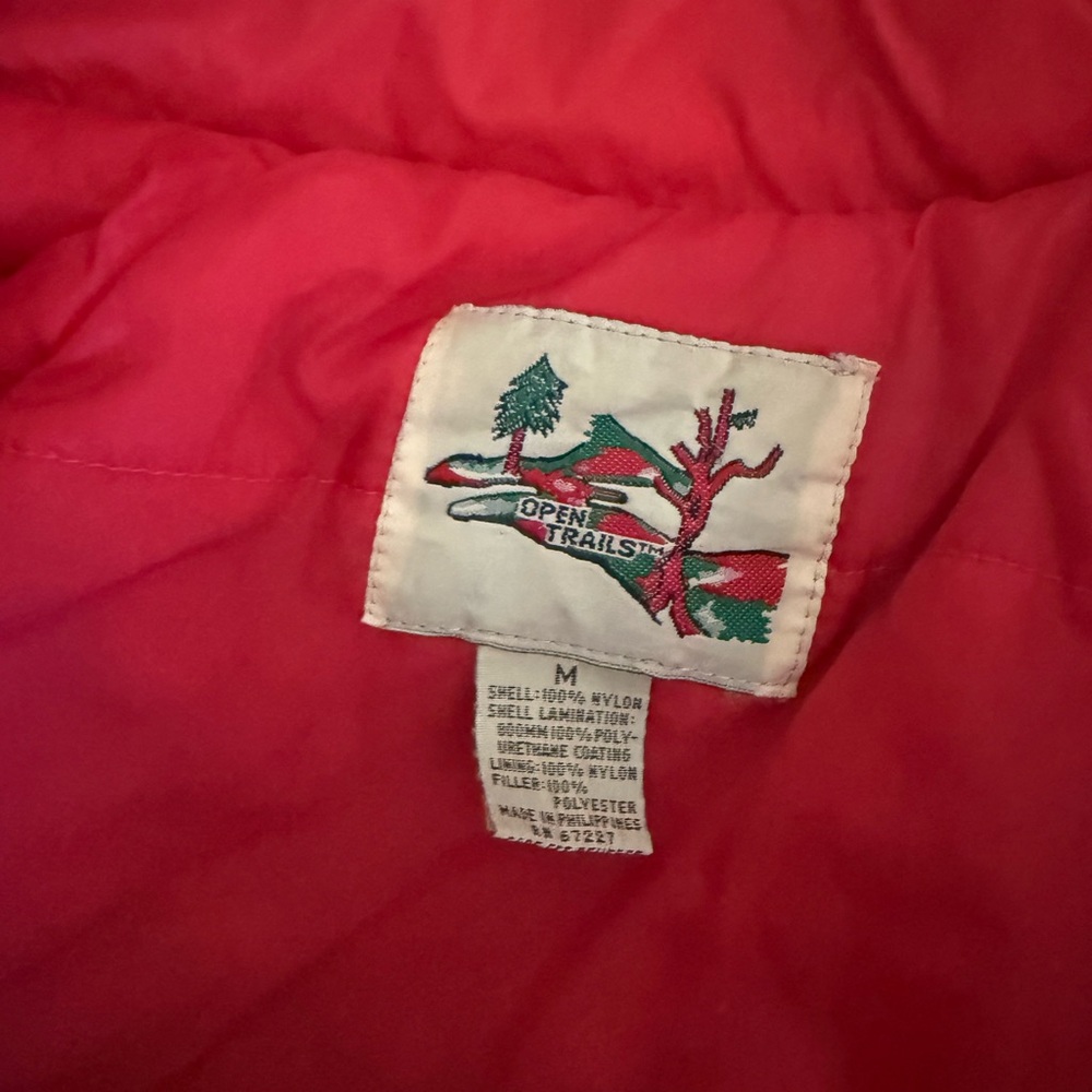 Open Trails Red Puffer Jacket for Men